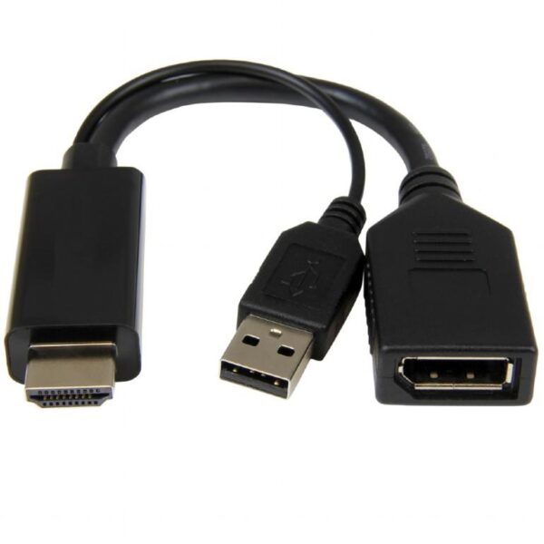 I/O ADAPTER HDMI TO DP/BLACK A-HDMIM-DPF-01 GEMBIRD - Image 2