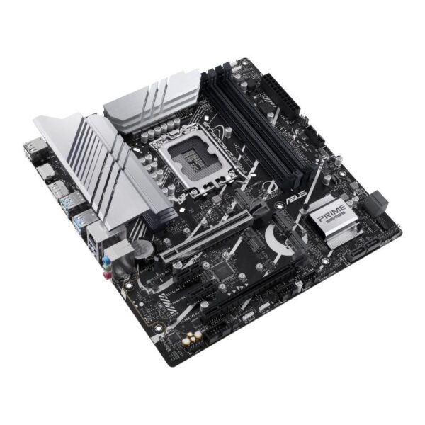 Mainboard|ASUS|Intel Z790|LGA1700|Micro-ATX|Memory DDR5|Memory slots 4|2xPCI-Express 4.0 1x|1xPCI-Express 4.0 16x|1xPCI-Express 5.0 16x|3xM.2|1xHDMI|1xDisplayPort|2xUSB 2.0|5xUSB 3.2|1xUSB-C|1xRJ45|3xAudio port|PRIMEZ790M-PLUS - Image 4