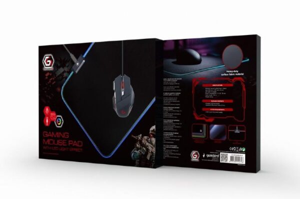 MOUSE PAD GAMING LED MEDIUM/MP-GAMELED-M GEMBIRD - Image 2