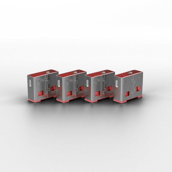 USB PORT BLOCKER 4PACK/PINK 40450 LINDY - Image 2