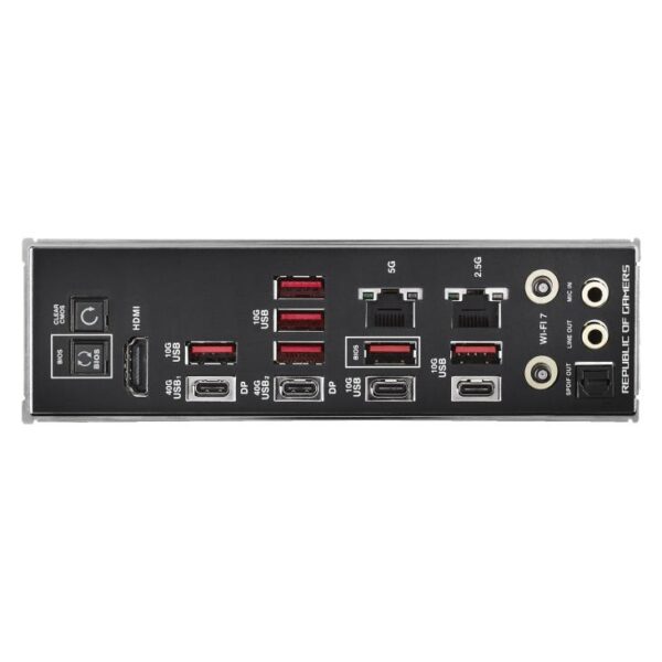 Mainboard|ASUS|AMD X870E|SAM5|ATX|Memory DDR5|Memory slots 4|2xPCI-Express 4.0 16x|2xPCI-Express 5.0 16x|4xM.2|1xHDMI|1xAudio-In|1xAudio-Out|6xUSB 3.2|2xUSB-C|2xUSB4|1xOptical S/PDIF|1xRJ45|ROGCROSSHAIRX870EHERO - Image 6