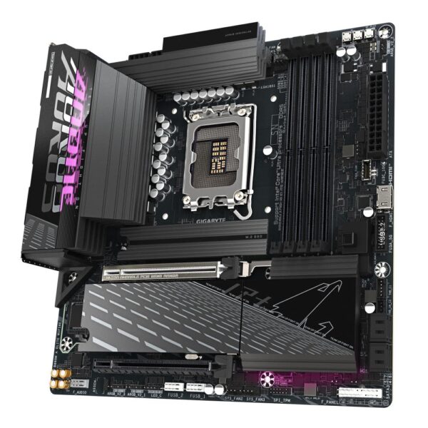 Mainboard|GIGABYTE|Intel B860 Express|LGA1851|Micro-ATX|Memory DDR5|Memory slots 4|2xPCI-Express 16x|3xM.2|1xHDMI|1xDisplayPort|1xAudio-In|1xAudio-Out|4xUSB 2.0|6xUSB 3.2|1xUSB-C|1xOptical S/PDIF|1xRJ45|B860MAELITEWIFI6E1.0 - Image 2