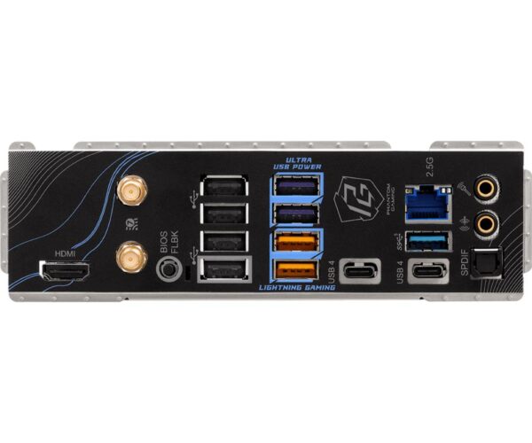 Mainboard|ASROCK|AMD X870|SAM5|ATX|Memory DDR5|Memory slots 4|1xPCI-Express 4.0 16x|1xPCI-Express 5.0 16x|4xM.2|1xHDMI|4xUSB 2.0|5xUSB 3.2|2xUSB-C|1xOptical S/PDIF|1xRJ45|2xAudio port|X870RIPTIDEWIFI - Image 5