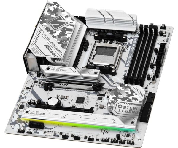 Mainboard|ASROCK|AMD B650|SAM5|ATX|Memory DDR5|Memory slots 4|1xPCI-Express 3.0 16x|1xPCI-Express 4.0 1x|1xPCI-Express 5.0 16x|1xM.2|1xHDMI|1xDisplayPort|8xUSB 2.0|3xUSB 3.2|2xUSB-C|1xRJ45|2xAudio port|B650STEELLEGENDWIFI - Image 4
