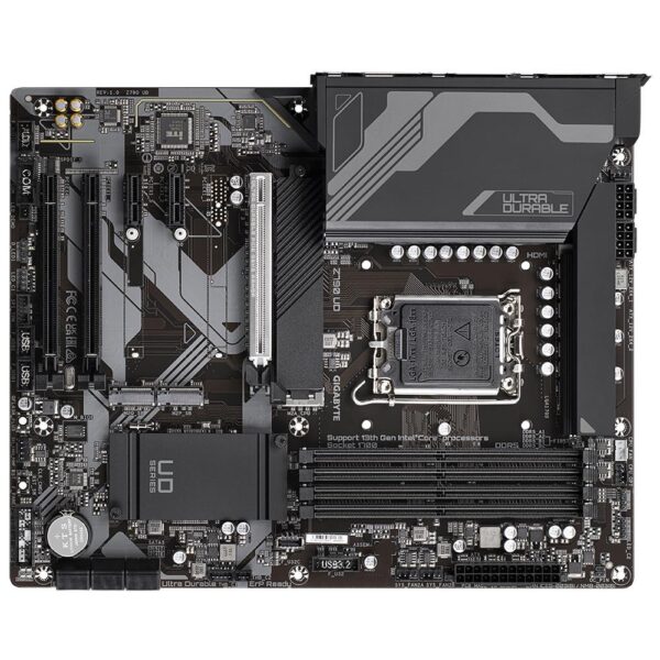 Mainboard|GIGABYTE|Intel Z790|LGA1700|ATX|Memory DDR5|Memory slots 4|2xPCI-Express 3.0 1x|1xPCI-Express 3.0 16x|1xPCI-Express 4.0 16x|1xPCI-Express 5.0 16x|3xM.2|1xHDMI|1xDisplayPort|4xUSB 2.0|5xUSB 3.2|1xUSB-C|1xRJ45|3xAudio port|Z790UD - Image 4