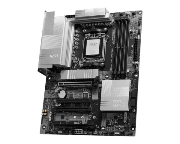 Mainboard|MSI|AMD X870|SAM5|ATX|Memory DDR5|Memory slots 4|2xPCI-Express 3.0 1x|1xPCI-Express 4.0 4x	|1xPCI-Express 5.0 16x|3xM.2|1xHDMI|4xUSB 2.0|3xUSB 3.2|2xUSB-C|1xRJ45|3xAudio port|PROX870-PWIFI - Image 3