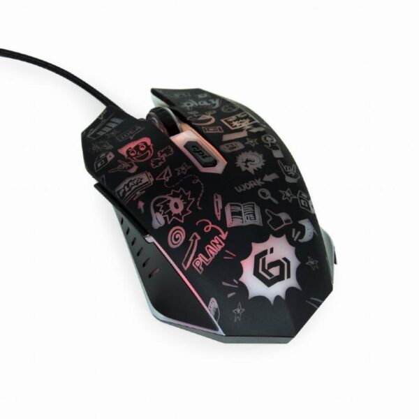 MOUSE USB OPTICAL BLACK/MUS-6B-GRAFIX-01 GEMBIRD - Image 4