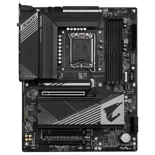 Mainboard|GIGABYTE|Intel B760 Express|LGA1700|ATX|Memory DDR4|Memory slots 4|2xPCI-Express 3.0 16x|1xPCI-Express 4.0 16x|3xM.2|1xHDMI|1xDisplayPort|4xUSB 2.0|5xUSB 3.2|1xUSB-C|1xOptical S/PDIF|1xRJ45|2xAudio port|B760AELITEAXDDR4 - Image 2