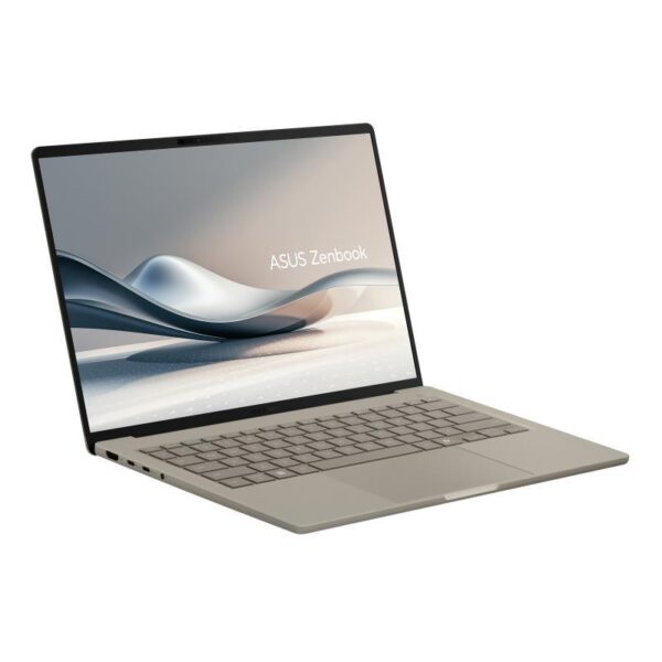 Notebook|ASUS|ZenBook Series|UX3407QA-QD202W|CPU  Snapdragon|X X1-26-100|14"|1920x1200|RAM 16GB|LPDDR5x|SSD 512GB|Qualcomm Adreno|Integrated|ENG|Windows 11 Home|Beige|0.98 kg|90NB1501-M00E30 - Image 2