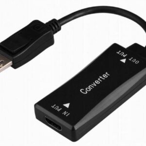 I/O ADAPTER HDMI TO DP/BLACK A-HDMIF30-DPM-01 GEMBIRD