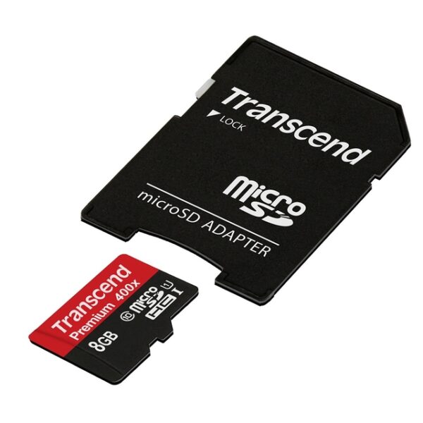 MEMORY MICRO SDHC 8GB W/ADAPT/UHS-I C10 TS8GUSDU1 TRANSCEND - Image 3