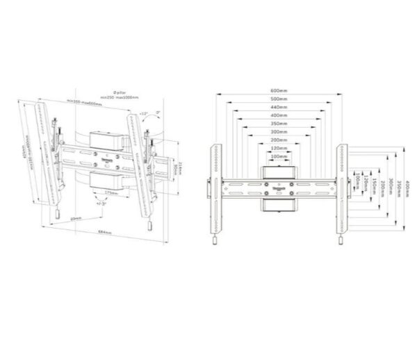 TV SET ACC WALL MOUNT/WL35S-910BL16 NEOMOUNTS - Image 6