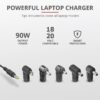 NB ACC AC ADAPTER 90W MAXO//ASUS BLACK 23390 TRUST - Image 3