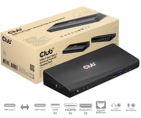 NB ACC DOCKING STATION/USB-C 60W CSV-1562 CLUB3D - Image 3