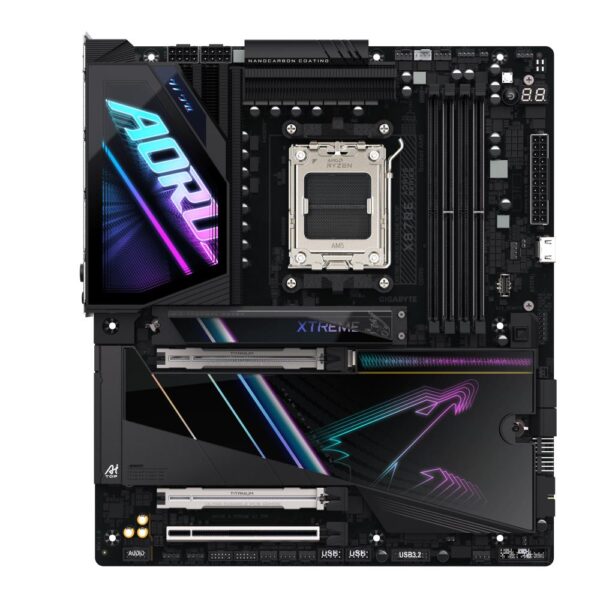Mainboard|GIGABYTE|AMD X870E|SAM5|EATX|Memory DDR5|Memory slots 4|1xPCI-Express 4.0 4x	|1xPCI-Express 4.0 8x|1xPCI-Express 5.0 16x|4xM.2|1xHDMI|2xUSB 2.0|6xUSB 3.2|2xUSB-C|1xOptical S/PDIF|2xRJ45|2xAudio port|X870EAXTREMEAITOP - Image 2