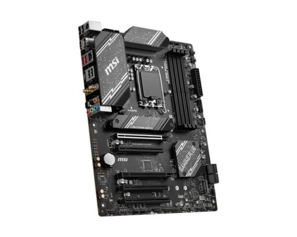 Mainboard|MSI|Intel B760 Express|LGA1700|ATX|Memory DDR5|Memory slots 4|5xPCI-Express 16x|2xM.2|1xHDMI|1xDisplayPort|2xUSB 2.0|2xUSB 3.2|1xUSB-C|1xPS/2|1xOptical S/PDIF|1xRJ45|5xAudio port|B760GAMINGPLUSWIFI - Image 4