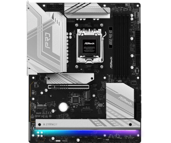 Mainboard|ASROCK|AMD B850|SAM5|ATX|Memory DDR5|Memory slots 4|1xPCI-Express 4.0 16x|1xPCI-Express 5.0 16x|1xM.2|1xHDMI|1xAudio-In|1xAudio-Out|1xMicrophone|6xUSB 2.0|5xUSB 3.2|1xUSB-C|1xRJ45|B850PRORS - Image 3