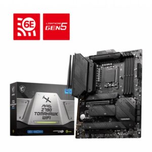 Mainboard|MSI|Intel Z790|LGA1700|ATX|Memory DDR5|Memory slots 4|1xPCI-Express 3.0 1x|2xPCI-Express 5.0 16x|4xM.2|1xHDMI|1xDisplayPort|8xUSB 3.2|2xUSB-C|1xOptical S/PDIF|1xRJ45|5xAudio port|MAGZ790TOMAHAWKWIFI