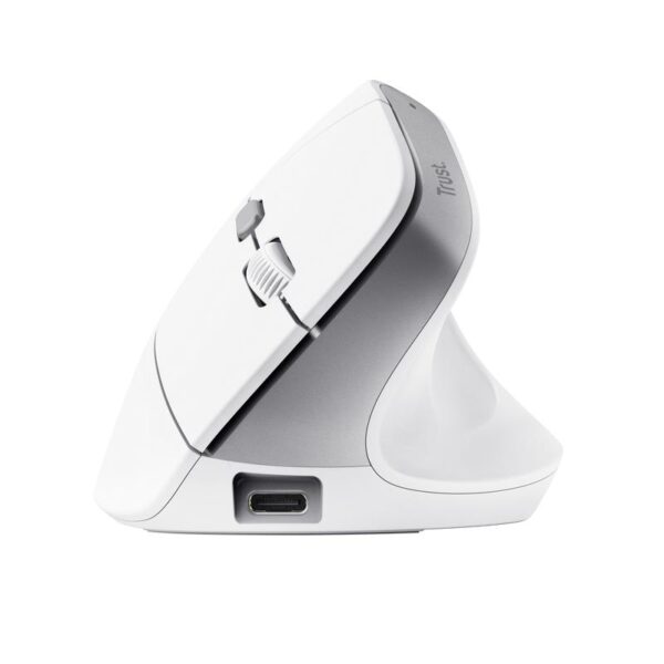 MOUSE USB OPTICAL WRL BAYO II/ERGO WHT 25398 TRUST - Image 3