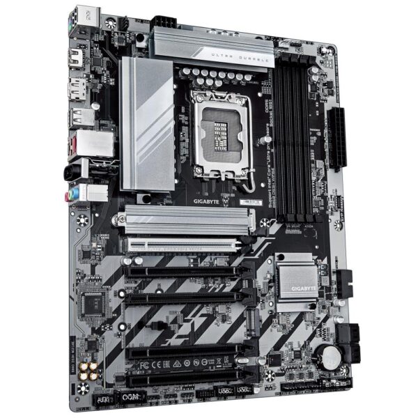 Mainboard|GIGABYTE|Intel B860 Express|LGA1851|ATX|Memory DDR5|5xPCI-Express 16x|2xM.2|1xHDMI|1xDisplayPort|1xAudio-In|1xAudio-Out|1xMicrophone|1xUSB 2.0|1xUSB 3.2|1xUSB-C|1xPS/2|1xRJ45|B860DS3HWIFI6E1.0 - Image 2
