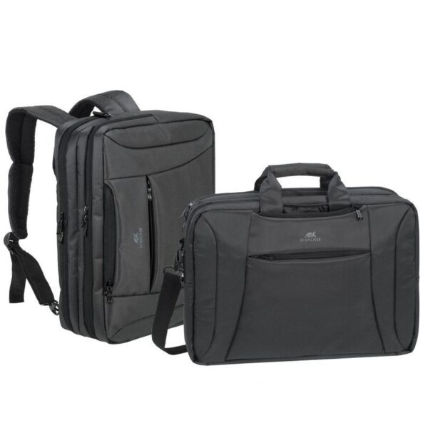 NB BACKPACK /BAG CENTRAL 15.6"/8290 CHARCOAL/BLACK RIVACASE