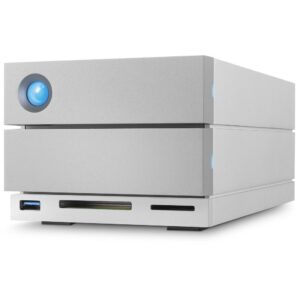 External HDD|LACIE|32TB|USB 3.0|USB 3.1|Thunderbolt|Drives 2|Rotation speed 7200 rpm|Silver|STGB32000400
