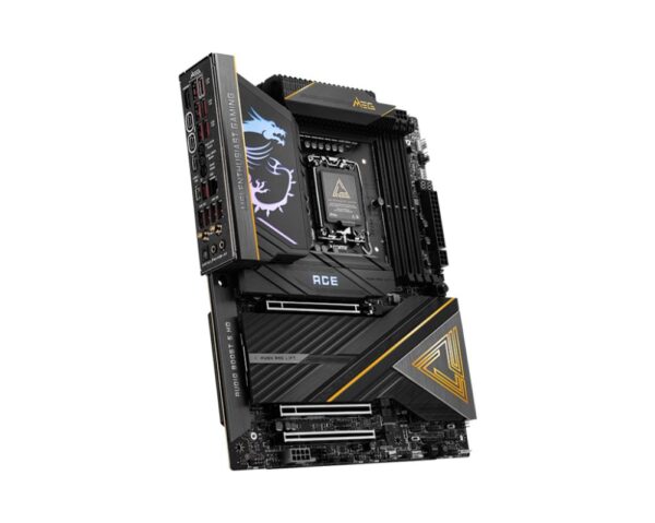 Mainboard|MSI|Intel Z890|LGA1851|ATX|Memory DDR5|Memory slots 4|3xPCI-Express 16x|5xM.2|1xHDMI|1xAudio-In|1xAudio-Out|11xUSB 3.1|2xUSB-C|2xUSB-C w/Thunderbolt|1xOptical S/PDIF|1xRJ45|MEGZ890ACE - Image 4