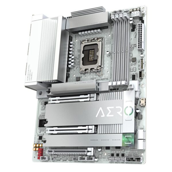 Mainboard|GIGABYTE|Intel Z890|LGA1851|ATX|Memory DDR5|Memory slots 4|1xPCI-Express 4.0 4x	|1xPCI-Express 5.0 8x|1xPCI-Express 5.0 16x|5xM.2|1xHDMI|2xUSB 2.0|4xUSB 3.2|1xUSB-C w/Thunderbolt|1xOptical S/PDIF|2xRJ45|2xAudio port|Z890AEROG - Image 4