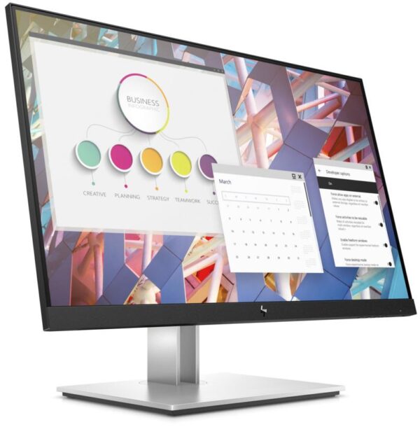 LCD Monitor|HP|E24 G4|23.8"|Business|Panel IPS|1920x1080|16:9|Matte|5 ms|Swivel|Pivot|Height adjustable|Tilt|9VF99AA#ABB - Image 2