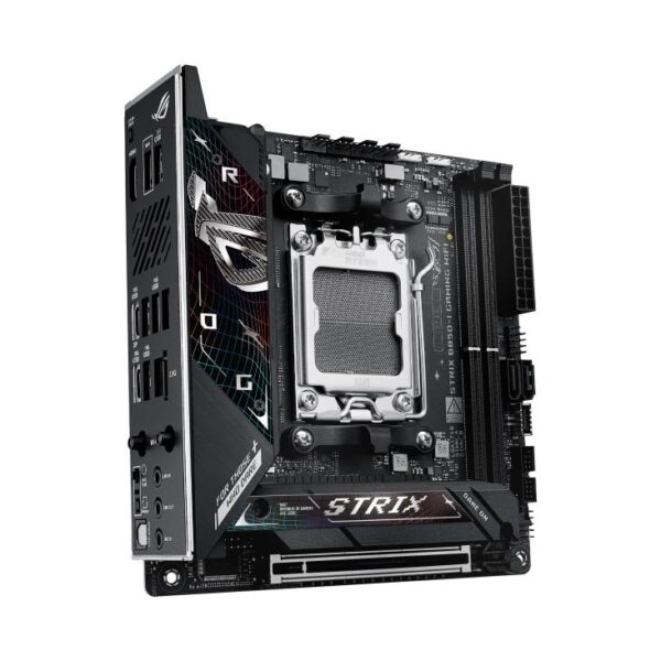 Mainboard|ASUS|AMD B850|SAM5|Mini-ITX|Memory DDR5|Memory slots 2|1xPCI-Express 4.0 16x|1xPCI-Express 5.0 16x|2xM.2|1xHDMI|1xAudio-In|1xAudio-Out|1xMicrophone|2xUSB 2.0|5xUSB 3.2|1xUSB-C|1xOptical S/PDIF|1xRJ45|STRIXB850-IGAMINGWIFI - Image 3