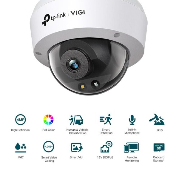 NET CAMERA 4MP IR DOME/VIGI C240(2.8MM) TP-LINK - Image 2