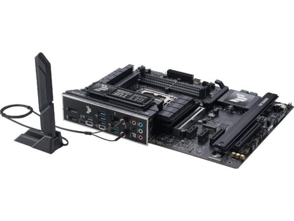 Mainboard|ASUS|Intel Z890|LGA1851|ATX|Memory DDR5|Memory slots 4|2xPCI-Express 4.0 1x|1xPCI-Express 4.0 4x	|1xPCI-Express 4.0 16x|1xPCI-Express 5.0 16x|4xM.2|1xHDMI|1xDisplayPort|3xUSB 3.0|3xUSB 3.1|1xUSB-C|1xUSB-C w/Thunderbolt|1xOptical S/PDIF|1xRJ45|5xAudio port|TUFGAMINGZ890-PLUSWIFI - Image 6