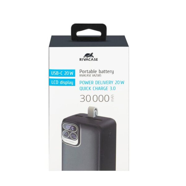 POWER BANK USB 30000MAH/VA2585 RIVACASE - Image 6