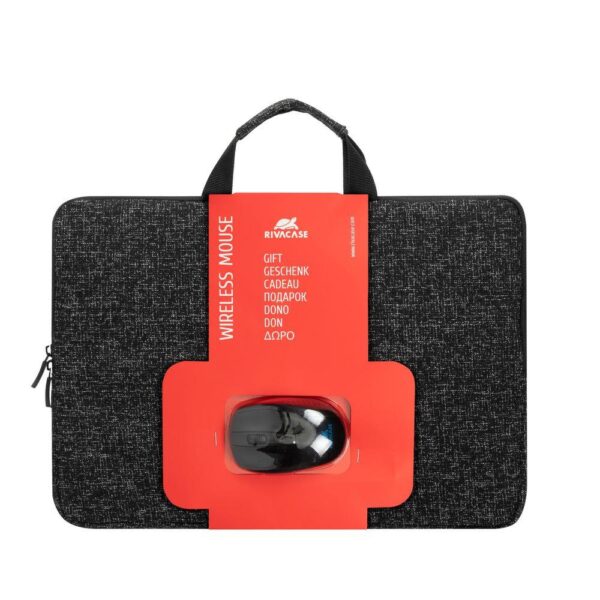 NB SLEEVE ANVIK 15.6" + MOUSE/7916 BLACK RIVACASE - Image 4