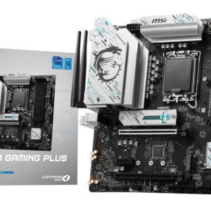 Mainboard|MSI|Intel B760 Express|LGA1700|Micro-ATX|Memory DDR5|Memory slots 4|1xPCI-Express 3.0 1x|1xPCI-Express 4.0 4x	|1xPCI-Express 4.0 16x|2xM.2|2xHDMI|2xDisplayPort|2xUSB 2.0|4xUSB 3.2|1xPS/2|1xRJ45|3xAudio port|B760MGAMINGPLUSWIFI