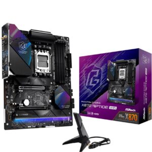 Mainboard|ASROCK|AMD X870|SAM5|ATX|Memory DDR5|Memory slots 4|1xPCI-Express 4.0 16x|1xPCI-Express 5.0 16x|4xM.2|1xHDMI|4xUSB 2.0|5xUSB 3.2|2xUSB-C|1xOptical S/PDIF|1xRJ45|2xAudio port|X870RIPTIDEWIFI