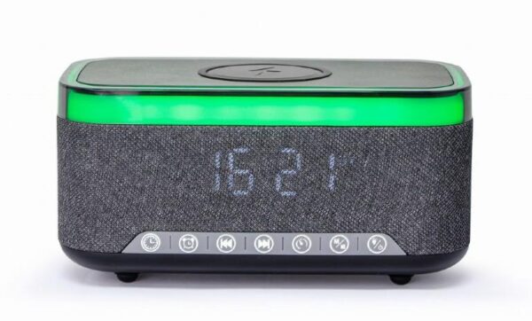 MOBILE CHARGER WRL&ALARM CLOCK/DAC-SPKBT-QC15-BK GEMBIRD - Image 3