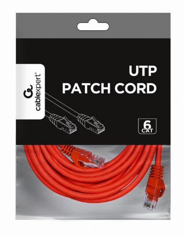 PATCH CABLE CAT6 UTP 5M/RED PP6U-5M/R GEMBIRD - Image 2