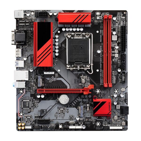 Mainboard|GIGABYTE|Intel B760 Express|LGA1700|Micro-ATX|Memory DDR5|Memory slots 2|1xPCI-Express 3.0 1x|1xPCI-Express 4.0 16x|2xM.2|1x15pin D-sub|1xHDMI|1xDisplayPort|2xUSB 2.0|3xUSB 3.2|1xUSB-C|1xPS/2|1xRJ45|3xAudio port|B760MGAMING1.2 - Image 2