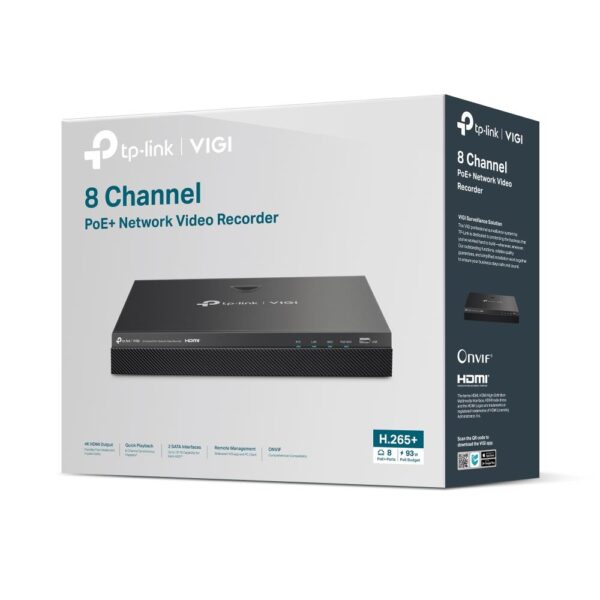 NET VIDEO RECORDER 8CH POE+/VIGI NVR2008H-8MP TP-LINK - Image 3