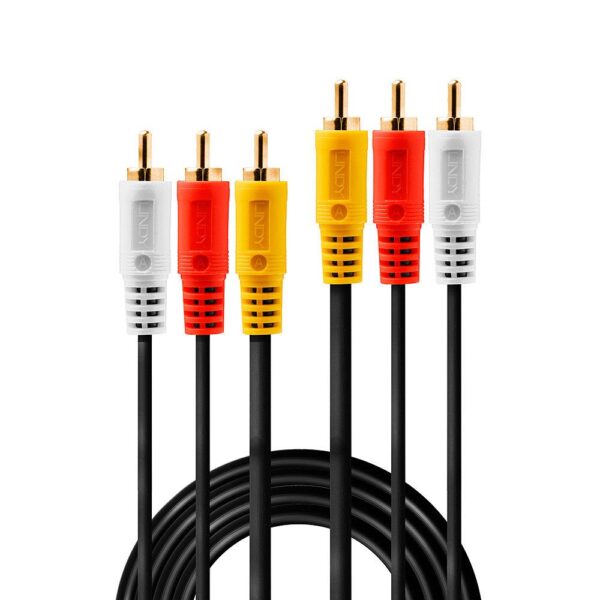 CABLE AUDIO 3XRCA 1V/2XA M/M/1M 35690 LINDY - Image 2
