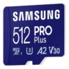MEMORY MICRO SDXC PRO+ 512GB/W/ADAPT. MB-MD512SB/WW SAMSUNG - Image 3