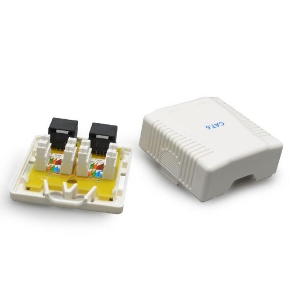 CABLE ACC MOUNT BOX CAT6 UTP/2P NCAC-2U6-01 GEMBIRD - Image 2