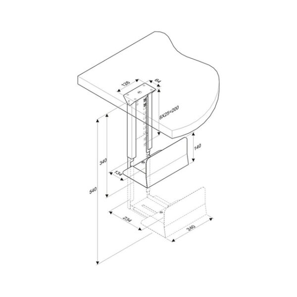 PC ACC DESK MOUNT 30KG/CPU-D200SILVER NEOMOUNTS - Image 7