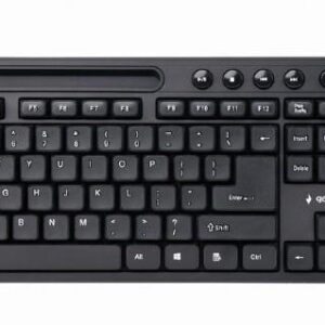 KEYBOARD MULTIMEDIA USB ENG/BLACK KB-UM-108 GEMBIRD