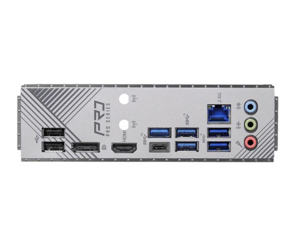 Mainboard|ASROCK|Intel B760 Express|LGA1700|ATX|Memory DDR5|Memory slots 4|1xPCI-Express 3.0 1x|1xPCI-Express 3.0 16x|1xPCI-Express 4.0 16x|1xPCI-Express 5.0 16x|3xM.2|1xHDMI|1xDisplayPort|2xUSB 2.0|5xUSB 3.2|1xUSB-C|1xRJ45|3xAudio port|B760PRORS - Image 5