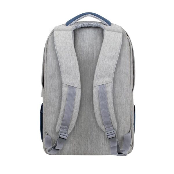 NB BACKPACK ANTI-THEFT 17.3"/7567 GREY/DARK BLUE RIVACASE - Image 2