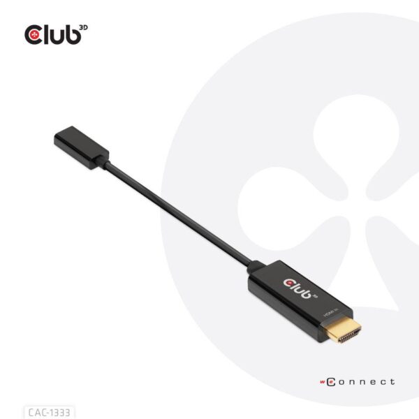 I/O ADAPTER HDMI TO USB-C/ACTIVE M/F CAC-1333 CLUB3D - Image 2