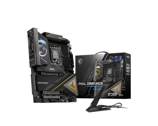 Mainboard|MSI|Intel Z890|LGA1851|ATX|Memory DDR5|Memory slots 4|3xPCI-Express 16x|5xM.2|1xHDMI|1xAudio-In|1xAudio-Out|11xUSB 3.1|2xUSB-C|2xUSB-C w/Thunderbolt|1xOptical S/PDIF|1xRJ45|MEGZ890ACE