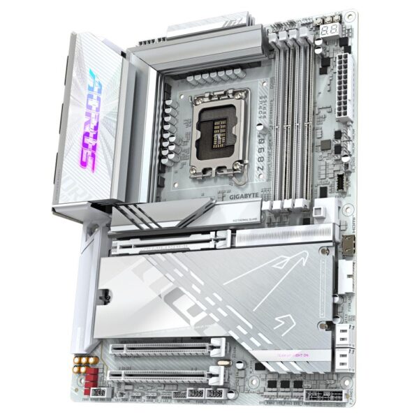 Mainboard|GIGABYTE|Intel Z890|LGA1851|ATX|Memory DDR5|Memory slots 4|1xPCI-Express 4.0 1x|1xPCI-Express 4.0 4x	|1xPCI-Express 5.0 16x|5xM.2|4xUSB 2.0|6xUSB 3.2|2xUSB-C w/Thunderbolt|1xOptical S/PDIF|1xRJ45|2xAudio port|Z890AORUSPROICE - Image 4